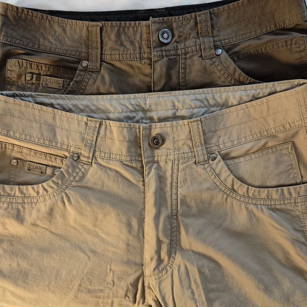 Kuhl Radikl Pants Lot x 2 Mens 32x31 Khaki Gray Hiking Outdoor